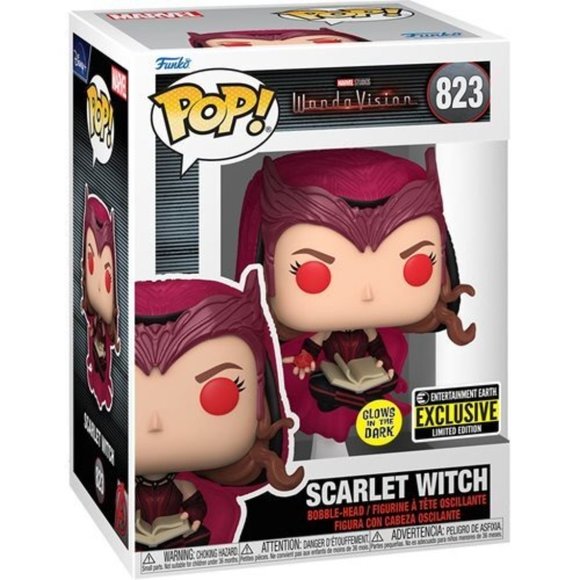 Funko Pop! Vinyl Figure - Scarlet Witch #823 - Glows in the Dark! Entertainment - Picture 3 of 4
